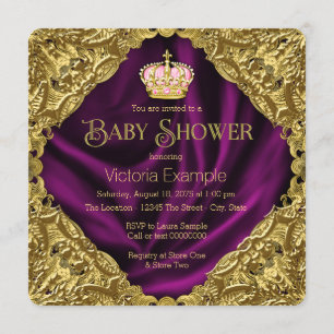 Royal Princess Baby Shower Invitation