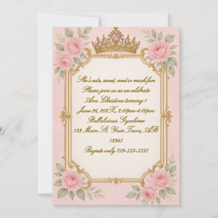 Royal Princess Birthday Invitation