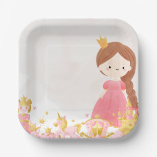 Royal Princess Birthday Party Paper Plate