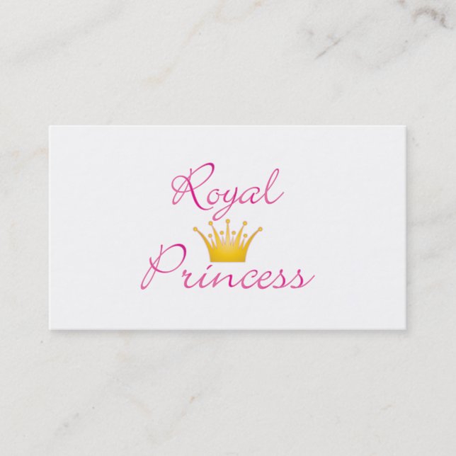 Royal Princess Business Card (Front)