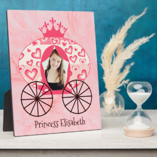 Royal princess carriage vintage personalised photo plaque