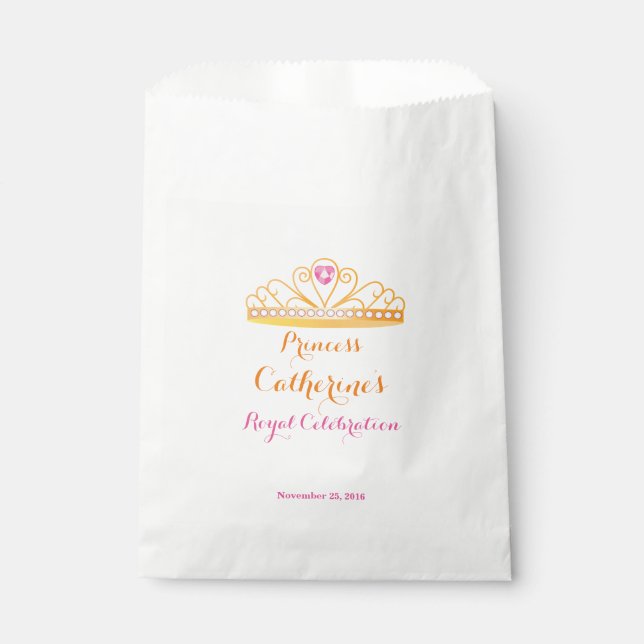 Royal Princess Celebration Favour Bag (Front)