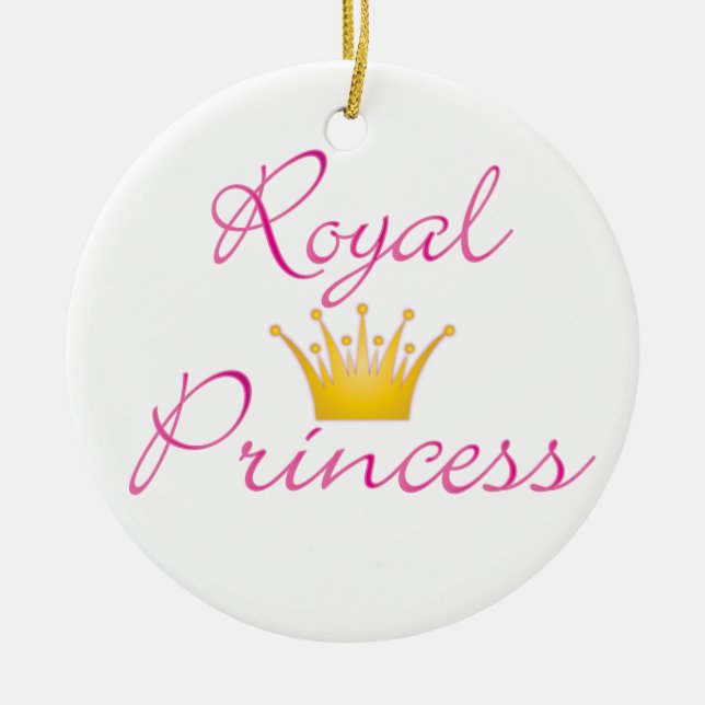 Royal Princess Ceramic Tree Decoration (Front)