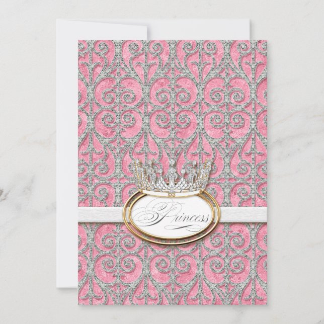 Royal Princess Crown Baby Shower Invitation (Front)