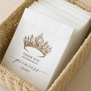Royal Princess Crown Girl Birthday Party Favour Bag