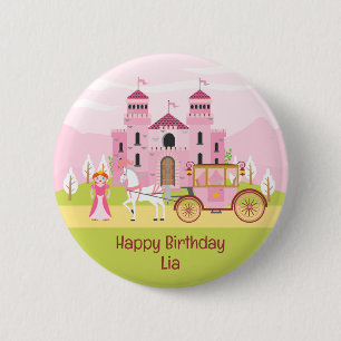 Royal Princess Girl Birthday Party 6 Cm Round Badge