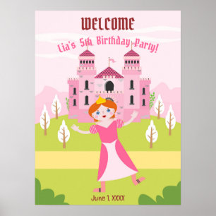 Royal Princess Girl Birthday Party Poster