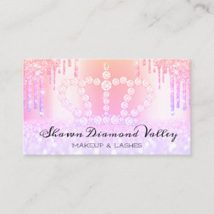 Royal Princess Makeup Artist Lashes Holograph Appointment Card