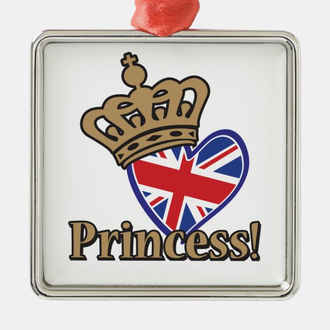 Royal Princess Metal Tree Decoration (Front)