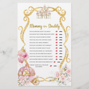 Royal Princess Pink Carriage Mommy or Daddy Games