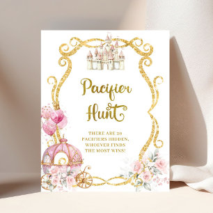 Royal Princess Pink Carriage Pacifier Hunt Poster