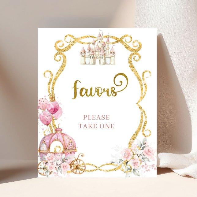 Royal Princess Pink Pumpkin Carriage Favours Poste Poster (Creator Uploaded)