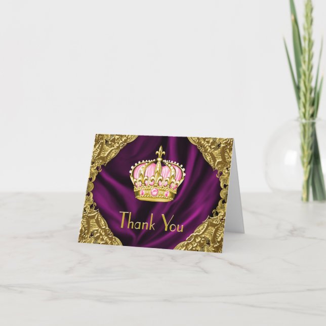 Royal Princess Thank You Card (Front)