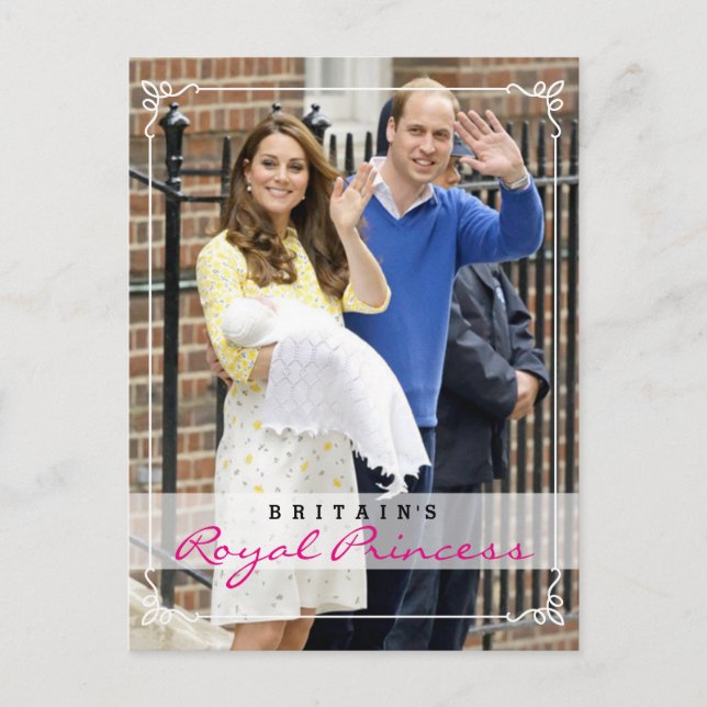 Royal Princess - William & Kate Postcard (Front)