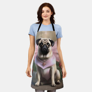 Royal Pug: The Princess Fairy of Enchanted Realms Apron