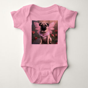 Royal Pug: The Princess Fairy of Enchanted Realms Baby Bodysuit