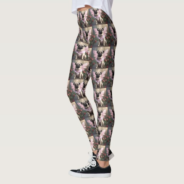 Royal Pug: The Princess Fairy of Enchanted Realms Leggings (Left)