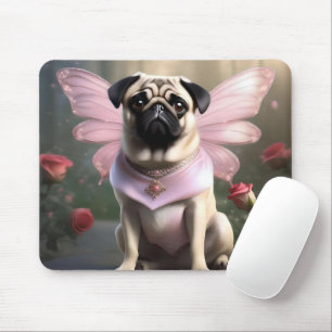 Royal Pug: The Princess Fairy of Enchanted Realms Mouse Pad