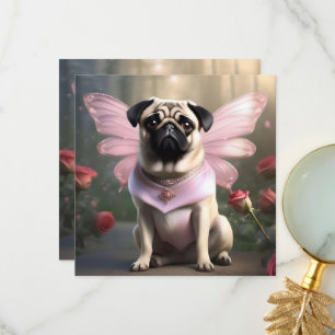 Royal Pug: The Princess Fairy of Enchanted Realms Thank You Card