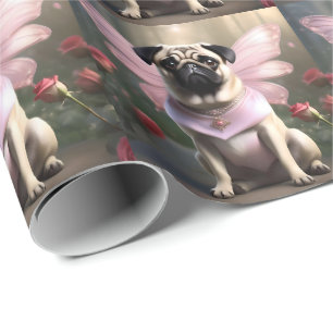 Royal Pug: The Princess Fairy of Enchanted Realms Wrapping Paper