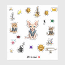 Royal  Punk-Cat Stickers