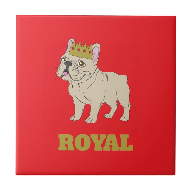Royal Pup Ceramic Tile (Front)