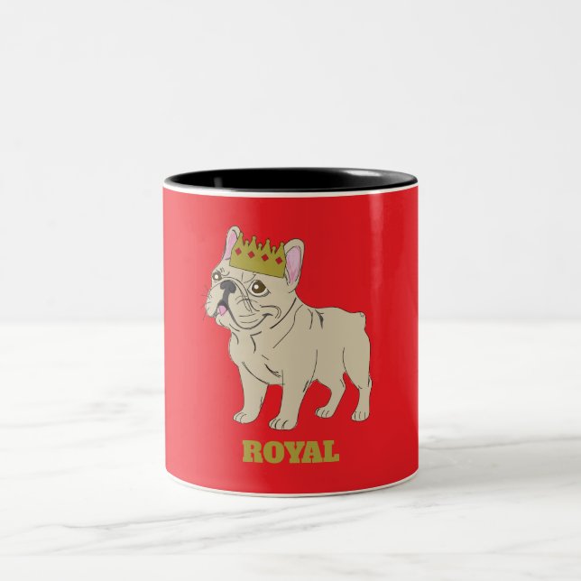 Royal Pup Two-Tone Coffee Mug (Center)