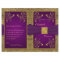 Royal Purple and Gold Medallion Wedding Program