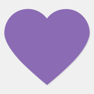 Royal Purple Basic Matching Colour Heart Sticker