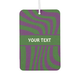 Royal Purple Colour with Custom Text Car Air Freshener