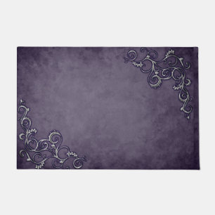 royal purple design doormat