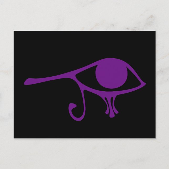 Royal Purple Eye of Horus Postcard (Front)