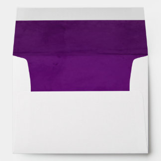 Royal Purple Faux Velvet Textured Look Lining Envelopes