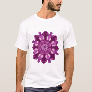 Royal Purple Flower Mandala T-Shirt