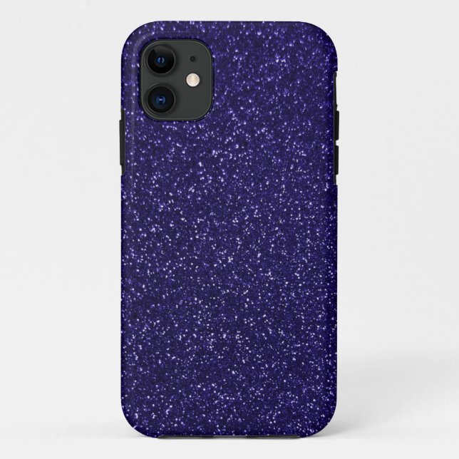 Royal Purple Glitter Effect Case-Mate iPhone Case (Back)