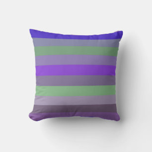 Royal Purple, Gray, Sage Green, Lavender, Magenta Cushion
