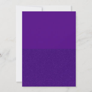 Royal Purple Half‑Glitter Flat Save The Date Card