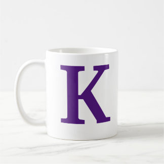 Royal purple Initial letter/monogram Coffee Mug