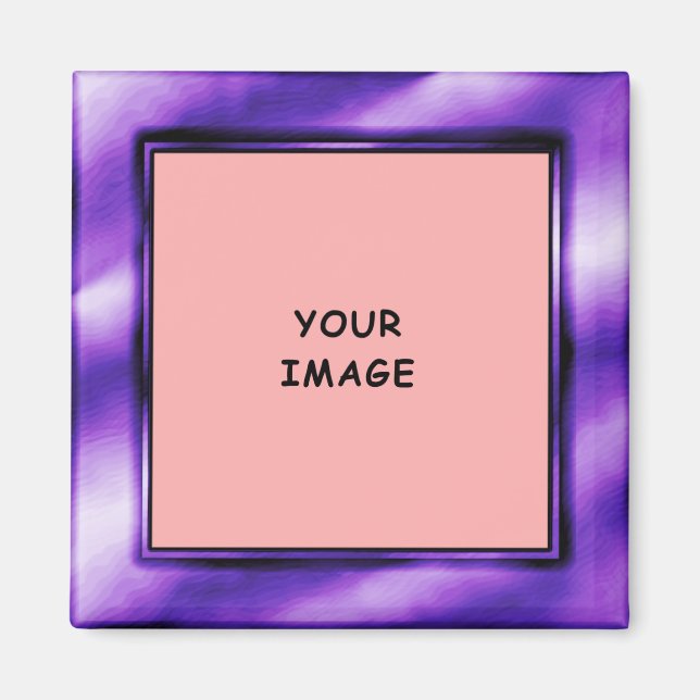 Royal Purple Photo Frame Magnet (Front)