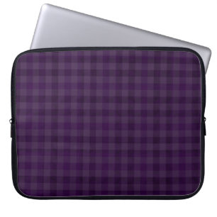 Royal Purple Plaid Custom 15" Laptop Sleeve