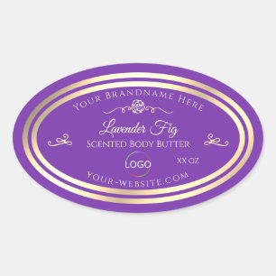 Royal Purple Product Label Gold Frame with Logo