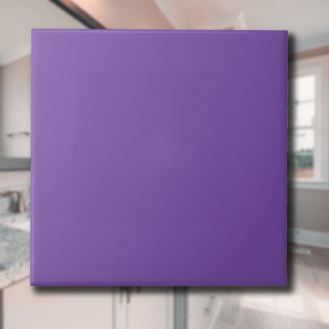 Royal Purple Solid Colour | Classic Elegant Ceramic Tile (Creator Uploaded)