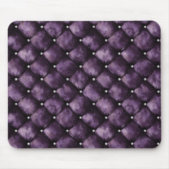 Royal Purple Squares Mouse Pad (Front)