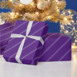 Royal Purple Vintage Classic Stripes Template Wrapping Paper<br><div class="desc">Custom Stripes Template Elegant Classic Retro Blank Royal Purple Vintage Crafts & Party Supplies Gift Wrapping Supplies / 30 inches x 6 feet Gift Wrapping Paper.</div>
