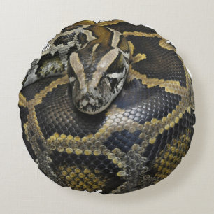 "Royal Python" design products Round Cushion