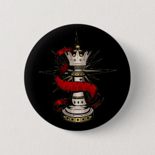 Royal Queen 6 Cm Round Badge