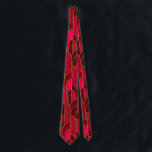 Royal Red and Gold Art Deco Pattern Tie<br><div class="desc">Royal Red and Gold Art Deco Pattern</div>