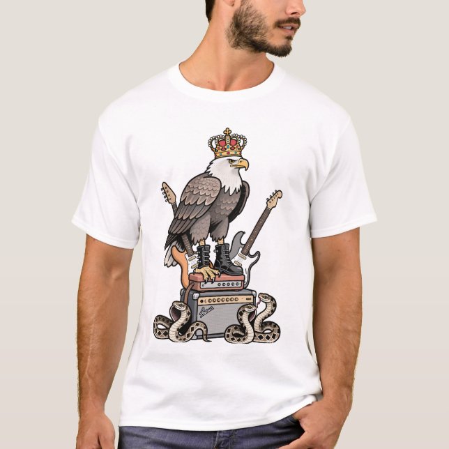 Royal Rock Eagle – Desert King Graphic Tee (Front)