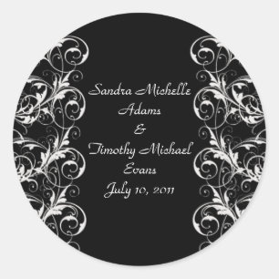 Royal Romance Black/Eggshell Wedding Seals