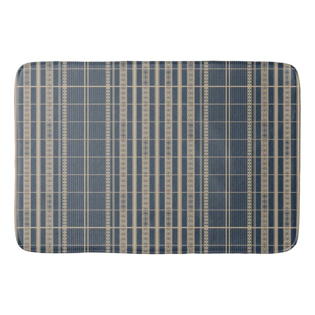 Royal Roots: African Mali Pattern Bath Mat (Front)